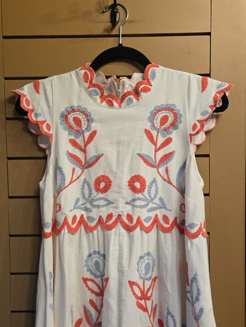 Sea New York Multi Eevi Embroidered Twill Short Sleeve Dress Size XS - Picture 6 of 11